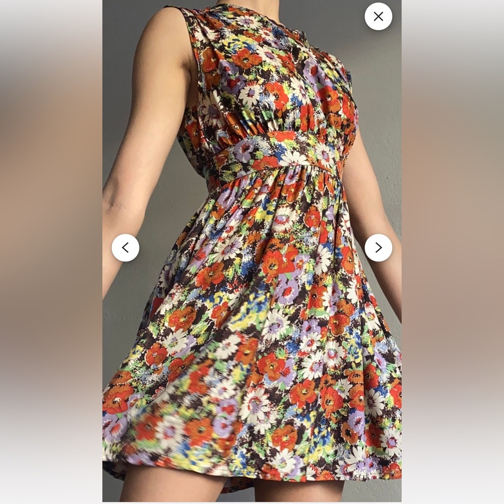 Like new Steven Alan Soma summer floral festival silk dress xs